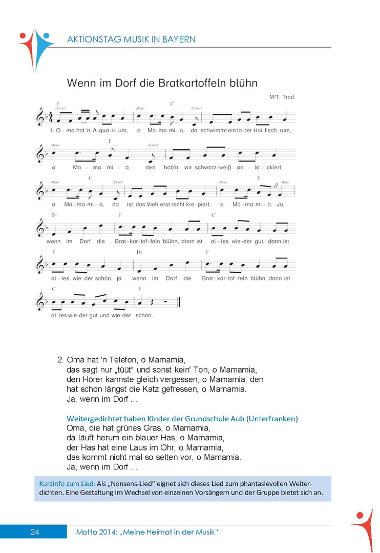 Wenn Im Dorf Die Bratkartoffeln Blühn Text